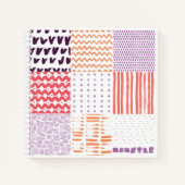 momster- en handgetekende patronen notitieboek (Voorkant)