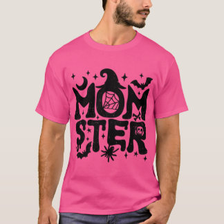 Momster Funny Halloween Mom Design boy family frie T-shirt