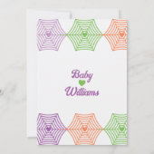 Momster Funny Halloween Mummy Witch Baby shower Kaart (Achterkant)