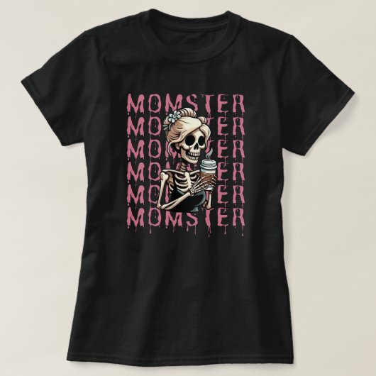Momster Funny Mom Halloween T-shirt (Design voorkant)