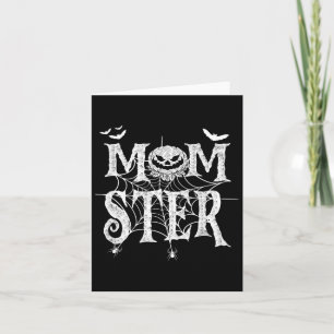 Momster Grappig Halloween Voor Mama Monster Pompoe Kaart