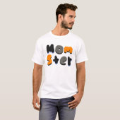 Momster Groovy Bubbel Letters T-shirt (Voorkant volledig)