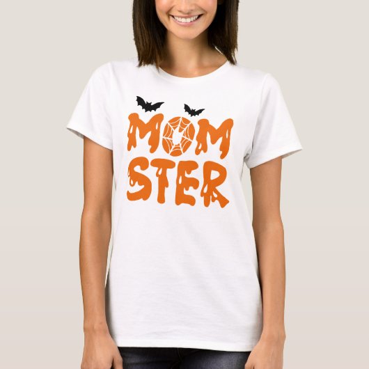 Momster Halloween Moeder  T-shirt (Voorkant)