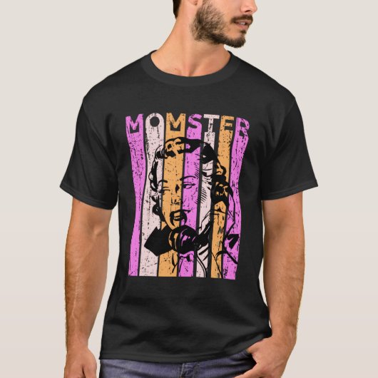 Momster Halloween Moms 50's Stijl Od Modieus T-shirt (Voorkant)