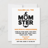 Momster Halloween Party Uitnodiging | griezelig pl (Voorkant)