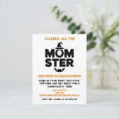 Momster Halloween Party Uitnodiging | griezelig pl (Staand voorkant)