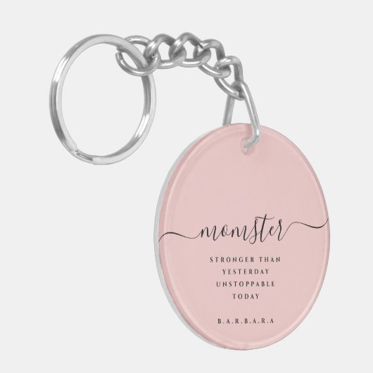 MOMSTER MOM LEVEN STRONGER DAN GISTEREN SLEUTELHANGER (Voorkant Links)