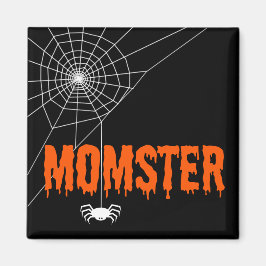 Momster Oranje Driving Font Spider Web Magneet