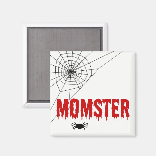 Momster Red Driving Font Spider Web Magneet (Voorkant / Achterkant)