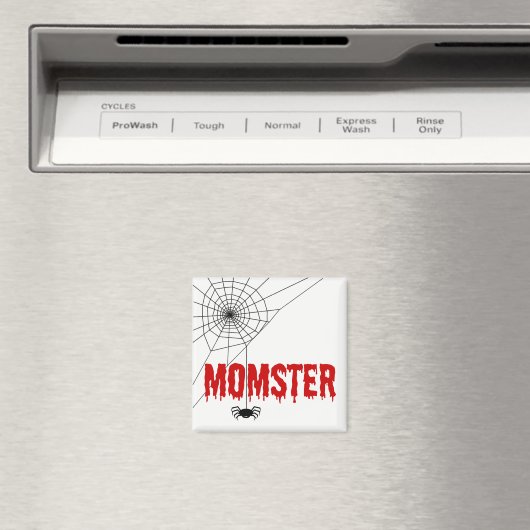 Momster Red Driving Font Spider Web Magneet (Insitu (Vaatwasser))