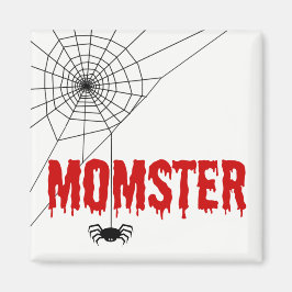 Momster Red Driving Font Spider Web Magneet