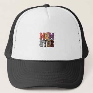 Momster Vintage Moeder Luipaard Schotland Typograf Trucker Pet