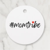 #MomTribe | Modern Moederschap Script Moederdag Bedankjes Labels (Achterkant)