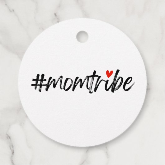 #MomTribe | Modern Moederschap Script Moederdag Bedankjes Labels (Achterkant)