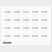 #MomTribe | Moderne Moederschap Script Moederdag Ronde Sticker (Vel)