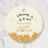 Momy To Bee Baby Shower  Bedankjes Labels (Voorkant)