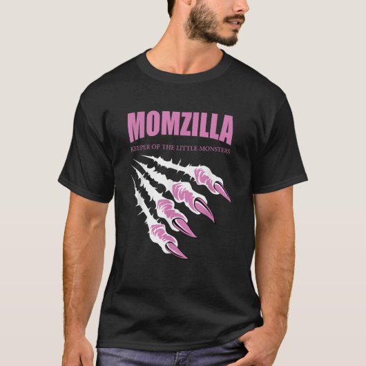 Momzilla Keeper van de kleine monsters T-shirt (Voorkant)