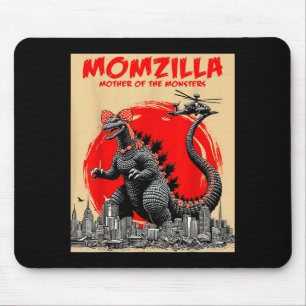 Momzilla moeder van monsters retro vintage mama muismat