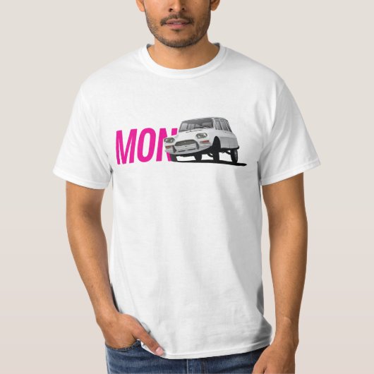 Mon Ami, Citroën Ami 8 break, illustratie T-shirt (Voorkant)