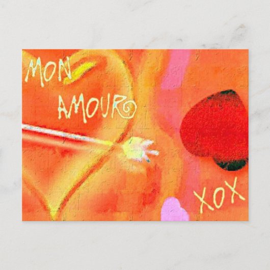 Mon Amour Briefkaart (Voorkant)