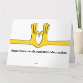 Mon Amour Masc. Vouwkaart met groet Kaart (Achterkant)