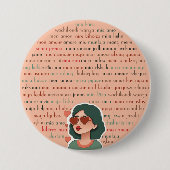 Mon Amour Ronde Button 7,6 Cm (Voorkant)