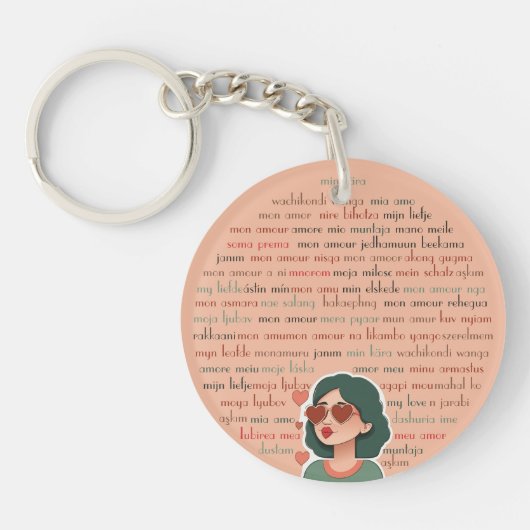 Mon Amour Sleutelhanger (Voorkant)