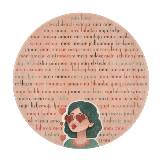 Mon Amour Snijplank (Voorkant)