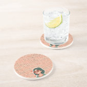 Mon Amour Zandsteen Onderzetter (Zijkant)