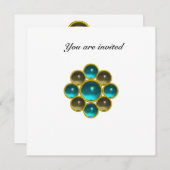 MON aquamarijn agaat wit Kaart (Voorkant / Achterkant)