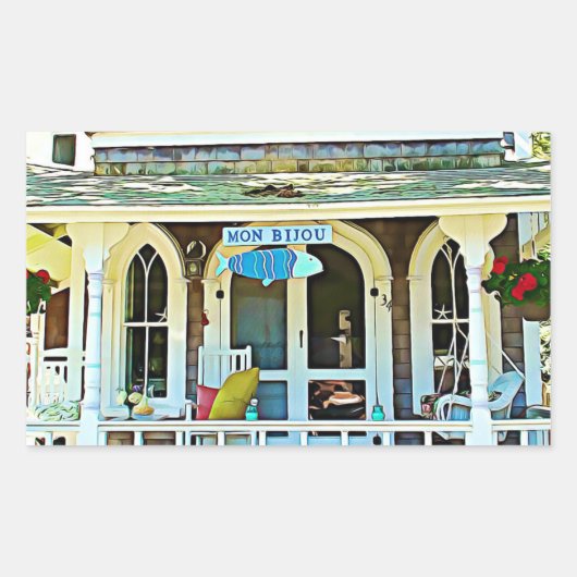 Mon Bijou Martha's wijngaardkrakers Rechthoekige Sticker (Voorkant)