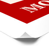 Mon Cherie Franse minimalistische chique muurkunst Perfect Poster (Hoek)