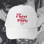 Mon Cherie Let's Party Cherry Red Bold Trucker Pet
