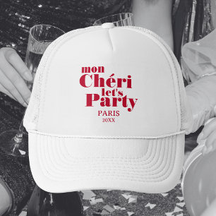 Mon Cherie Let's Party Cherry Red Bold Trucker Pet