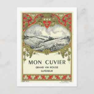 Mon Cuvier Wine LabelEurope Briefkaart