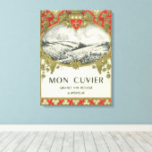 Mon Cuvier Wine LabelEurope Canvas Afdruk (Insitu (Houten vloer))