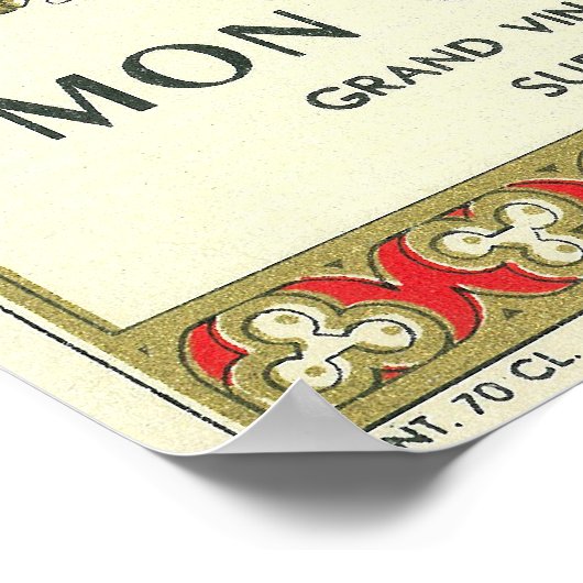 Mon Cuvier Wine LabelEurope Poster (Hoek)