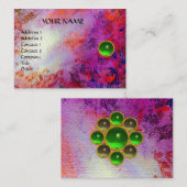 MON EMERALD AGATA, felviolet groen goud Visitekaartje (Voorkant / Achterkant)