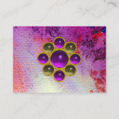 MON EMERALD AGATA, violet linnen Visitekaartje (Achterkant)