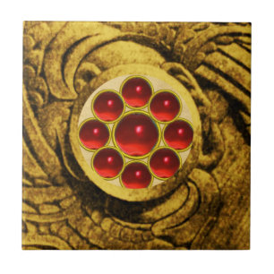 MON GEM rood Tegeltje