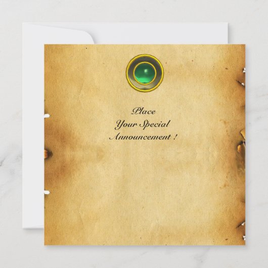 Mon jade-agaaparcum kaart (Achterkant)