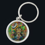 Mon key chan  sleutelhanger<br><div class="desc">pop art colorful design image from a original canvas</div>