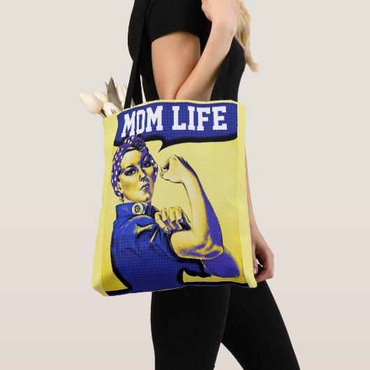 MON LIFE ROSIE DE RIVETER CANVAS TAS PURT (Dichtbij)