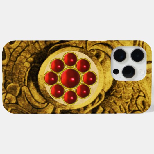 MON MET RODE GEMSTONS Gold Griffins Case-Mate iPhone Case (Achterkant (horizontaal))