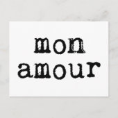 Mon Mon Amour Briefkaart (Voorkant)