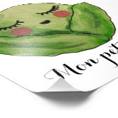 Mon Petit Chou Cabbage Print Foto Afdruk (Hoek)