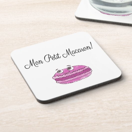 Mon Petit Macaron Bier Onderzetter (Linkerzijde)