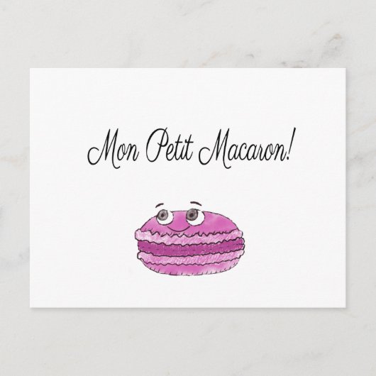 Mon Petit Macaron Briefkaart (Voorkant)