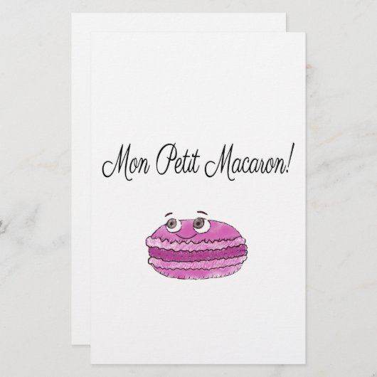 Mon Petit Macaron Briefpapier (Voorkant / Achterkant)