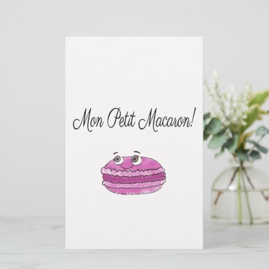 Mon Petit Macaron Briefpapier (Staand voorkant)